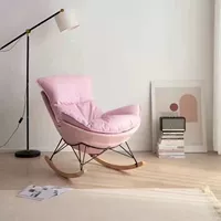 Розовая технологическая ткань (высокое качество) отдельное кресло встряхивания в одиночку