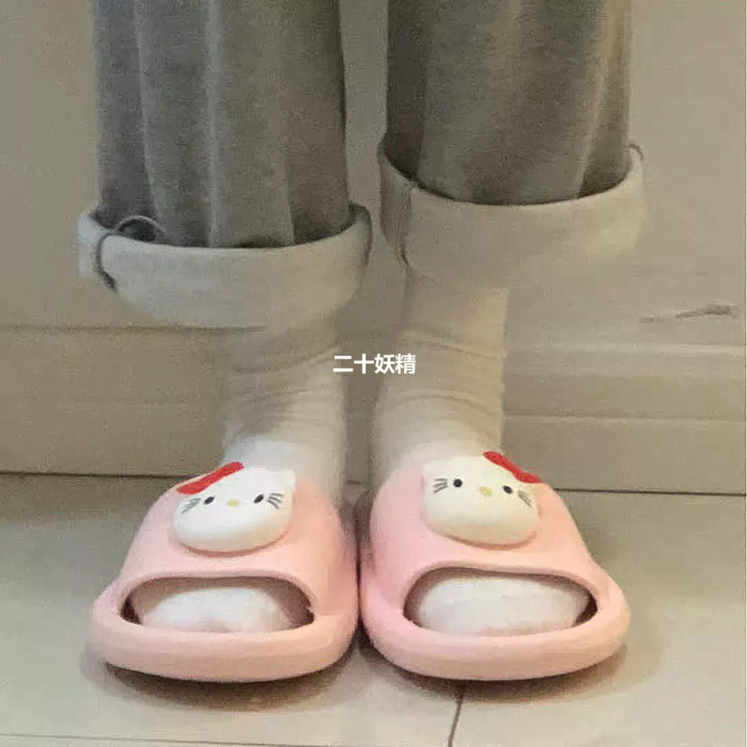 Тапочки (Hello Kitty) милые летние противоскользящие сандалии, мягкая подошва, размеры 36–41