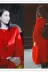 Mua ngôi sao Liu Shishi với cùng một chiếc áo khoác len đỏ mùa thu và mùa đông Áo khoác cashmere hai mặt trong bộ quần áo dài của phụ nữ - Áo len lót đôi