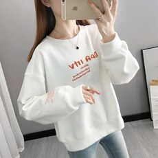 Упаковка для одежды 卫衣女春秋薄款2021年新款女装韩版宽松复古港味爆款小个子ins潮