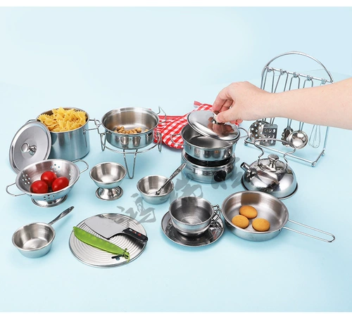 Маленький поварской набор, комплект, кухня, кухонная утварь, семейная посуда, детская игра с едой