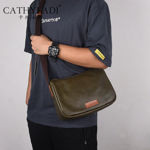 Сумка через плечо, ретро сумка на одно плечо, из натуральной кожи, премиум класс