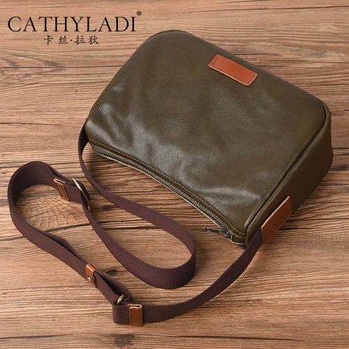 Сумка через плечо, ретро сумка на одно плечо, из натуральной кожи, премиум класс