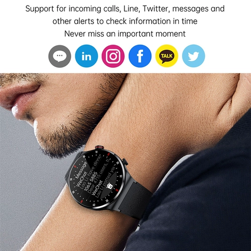 2023 New Bluetooth Call Smart Watch Men Pull Touch Screen SP