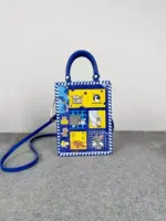 Белая синяя ручка, бретели