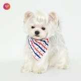 Пиксель -монстр | Нью -Йорк Петт Красный Синий Звезда Полосы чисто хлопчатобумарку рот рот полотенец треугольник треугольник