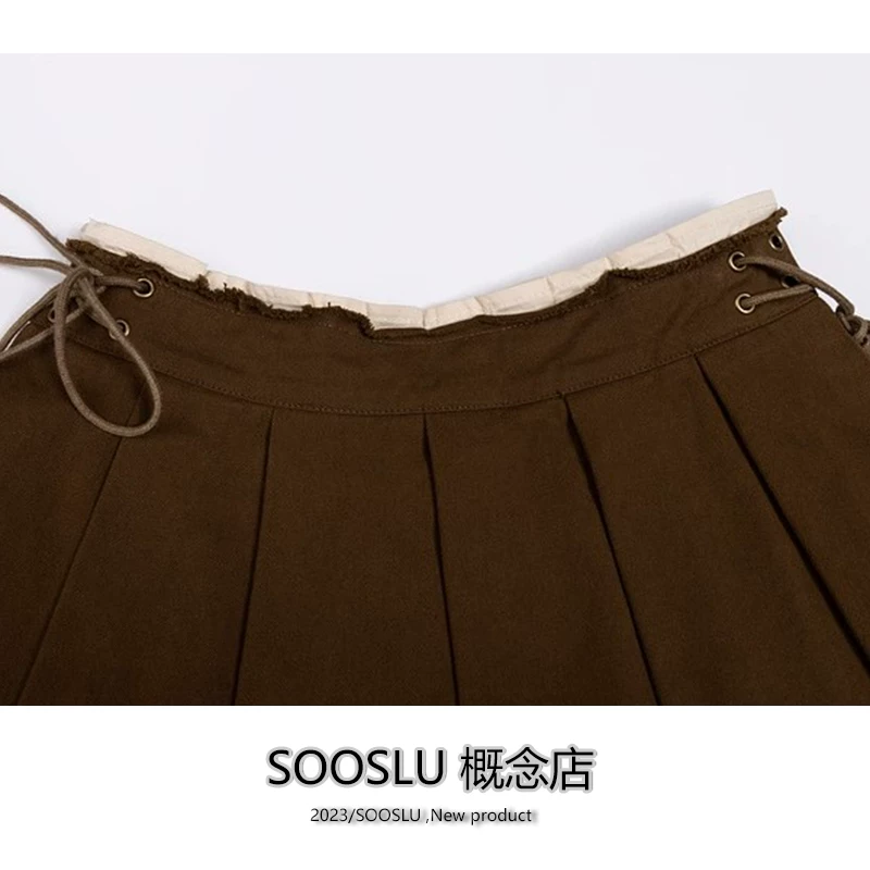 SOOSLU 鍋囦袱浠剁粦甯﹁璁″崐韬濂崇瀛?023骞存柊娆炬樉鐦︾櫨瑜惰鐭娼