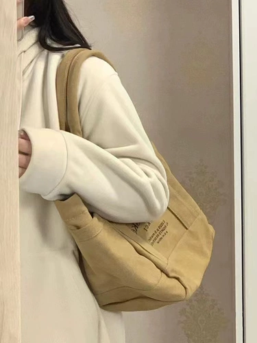 Ретро шоппер, вместительная и большая сумка, коллекция 2022, в американском стиле