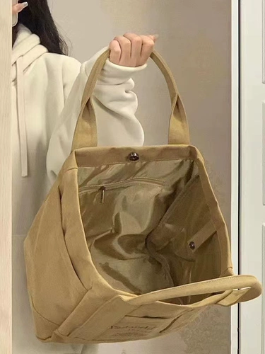 Ретро шоппер, вместительная и большая сумка, коллекция 2022, в американском стиле