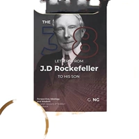 Найдите 38 писем от J.D. Rockefeller к своему сыну Paper English English
