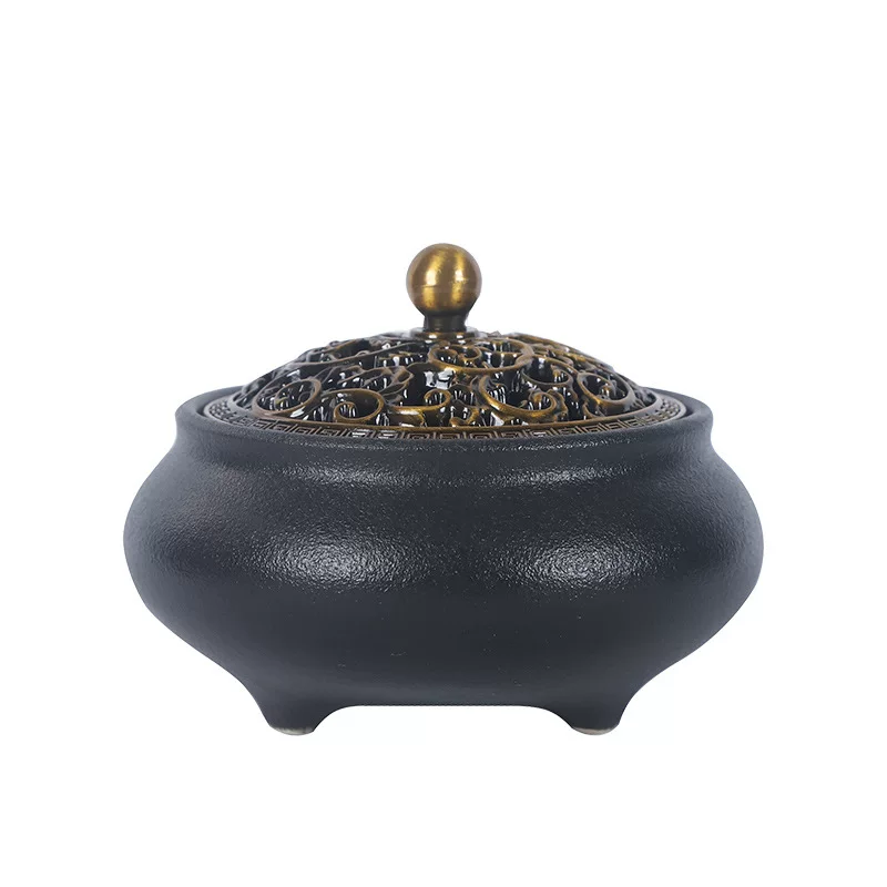 @..Celadon Ceramic Spray Glaze Incense Burner Fragrant Stove