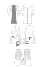 услуги аксессуары дизайн 服装设计 效果图代画款式图代画aipscdr结构图cad 打版et