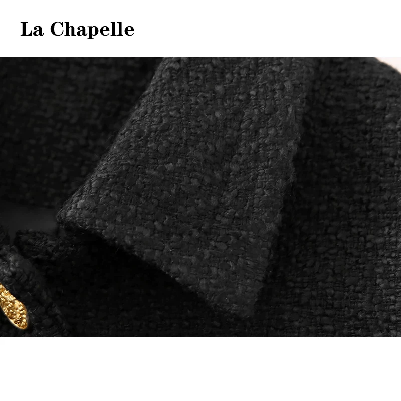 Черная ретро-куртка, стиль Chanel, французский стиль, для подростков