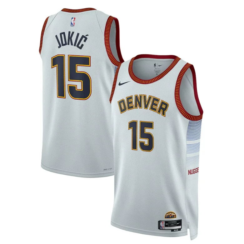 Американская версия Genuine Nuggets No. 15 Jakich Jersey 1 Porter Gordon Мужские баскетбольные ткани 27 Murray City Version