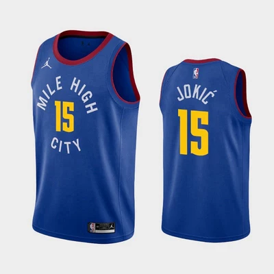 Американская версия Genuine Nuggets No. 15 Jakich Jersey 1 Porter Gordon Мужские баскетбольные ткани 27 Murray City Version