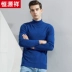 Áo len nam Hengyuanxiang 2019 mùa thu và mùa đông mới kinh doanh áo len nam giản dị áo len nam áo len cao cổ - Áo len cổ tròn