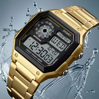 Men Watches Waterproof Military Sports Watch Stainless Steel