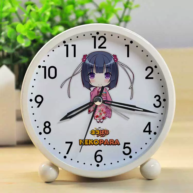 Будильник NEKOPARA аниме, светящийся бесшумный настольный будильник с мультяшным рисунком