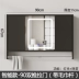 Tủ phòng tắm hoàn toàn bằng nhôm tủ gương thông minh tủ gương ẩn hộp gương phong thủy tủ gương phòng tắm ròng rọc kéo đẩy tủ gương treo tường Gương