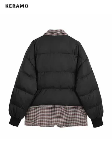 Зимняя женская куртка в падке Parkas короткое пальто толстое хлопок PA