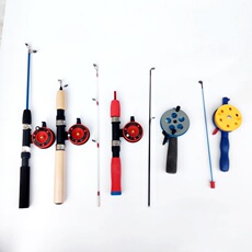 Ice удочкой 儿童钓鱼竿小海竿迷你带轮路亚竿矶竿便携伸缩手竿短节小钓竿全套