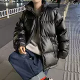 Tide, ретро бейсбольный демисезонный пуховик, полиуретановая куртка, в американском стиле, оверсайз