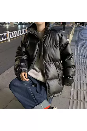 Tide, ретро бейсбольный демисезонный пуховик, полиуретановая куртка, в американском стиле, оверсайз