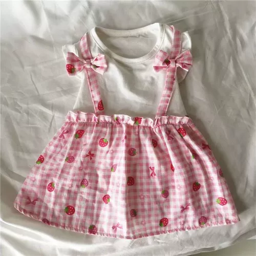 Зеленая юбка, летняя тонкая летняя одежда, наряд маленькой принцессы, с медвежатами, в западном стиле