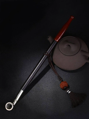 Расширение ручной красно -агат рот густой белый медный сигарет борьба с большим горшком из больших горшков чистый медная засуха сумка дыма старый традиционный подарок