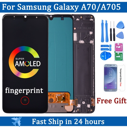 Super Amoled для LCD -дисплея Samsung Galaxy A70 с Touch S