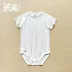 mides baby Emperor Supima US cotton baby hở vai romper jumpsuit sò quần áo mát mẻ mùa hè bơm hố - Áo liền quần