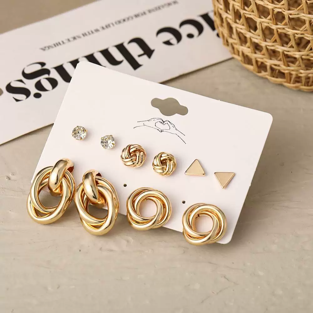 Серьги женские модные крупные круглые серьги ювелирные изделия