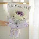 Плетеный трикотажный набор материалов, плетеная барсетка, «сделай сам», Таиланд, розы, букет