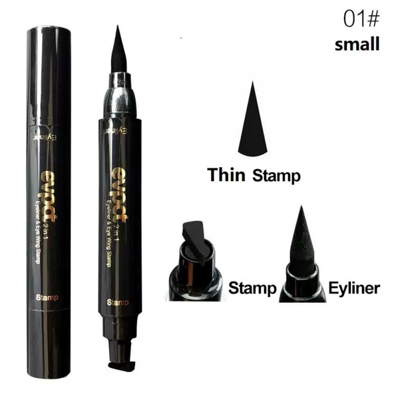 2 in 1 Eyeliner Stamp DoubleNDED Liquid Eyeliner Pencil Wa