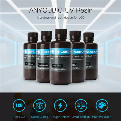 AnyCubic 1Kg Liquid 405NM UV Resin для LCD 3D Printer Photon