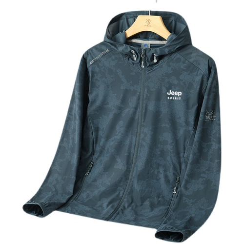 Jeep, мужской джип, летняя тонкая шелковая одежда для защиты от солнца, дорожная быстросохнущая спортивная дышащая легкая и тонкая куртка