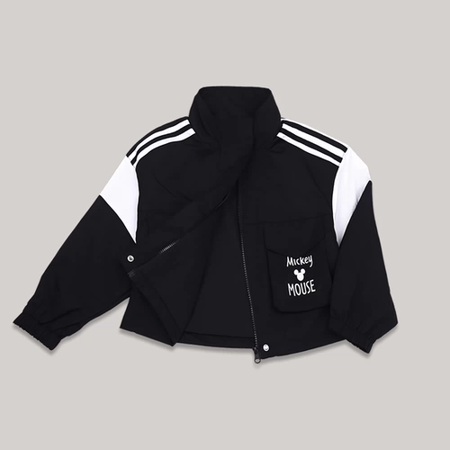 Disney/迪士尼 Детская осенняя ветрозащитная куртка, комплект, простой и элегантный дизайн