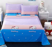 Sheets + gối hai mảnh ba mảnh ký túc xá sinh viên trải giường đơn Twin ins net phim hoạt hình cô gái trái tim đỏ - Khăn trải giường