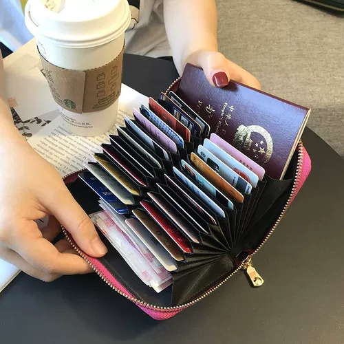 Картхолдер, антимагнитная ультратонкая сумка через плечо, вместительный и большой бумажник