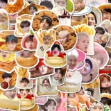 Новая семнадцать наклейка Ins Alien Ming Hao Cui Shengche's Explosive Decorative Handc -Scound Scepting Sticker