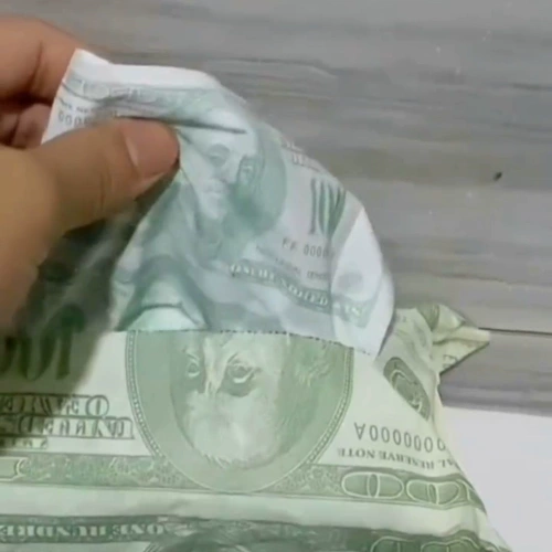 Бумажное полотенце в долларах США, креативная туалетная бумага в долларах, забавное развлечение, бумажное полотенце, красивый нож, деньги, бумажное полотенце, деньги, туалетная бумага