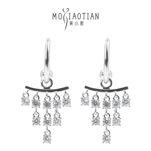 Модные гибкие металлические дизайнерские длинные серьги, длинная серебряная игла, серебро 925 пробы