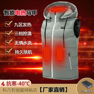 Nam Cực Điện Sưởi Áo Vest Nam Sưởi Ấm Điện Sưởi Áo Sạc Kiểm Soát Nhiệt Độ Thông Minh Mùa Đông Có Mũ Lông Ấm Áp áo sưởi ấm cơ thể