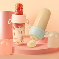 Baby Feeding Bottle + Teether Baby Silicone Rice Paste Cerea