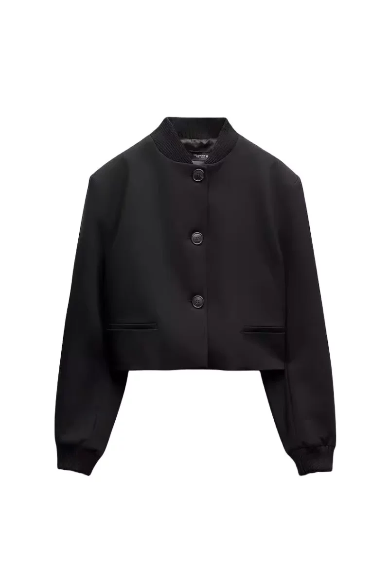 ZARA Осенний дизайн короткий костюм, пиджак, городской стиль, тренд сезона
