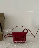 Ретро красный маленький кошелек с бантиком, сумка через плечо, коллекция 2023, в корейском стиле