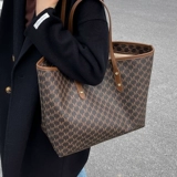Large Capacity Shoulder Bag Women's PU Leather Handbag for C