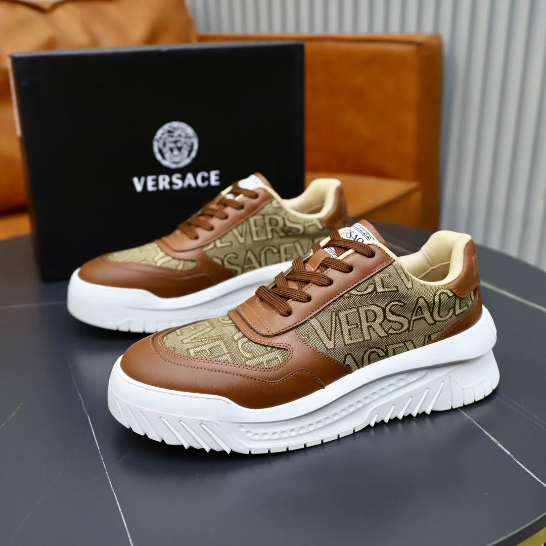 Versace/范思哲 Sports fashionable universal trend white shoes