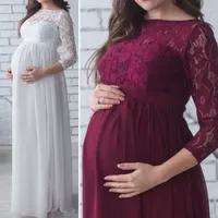 Maternity Photography Props Dress Pregnant Mother Dress Wom