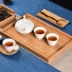 Khay trà gỗ đựng trà bánh thiết kế đơn giản phong cách Bắc Âu khay gỗ tre chống mọt Khay gỗ